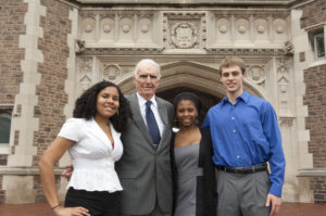 Jack Taylor, second from the left, meets with Enterprise Holdings Scholars in 2011.