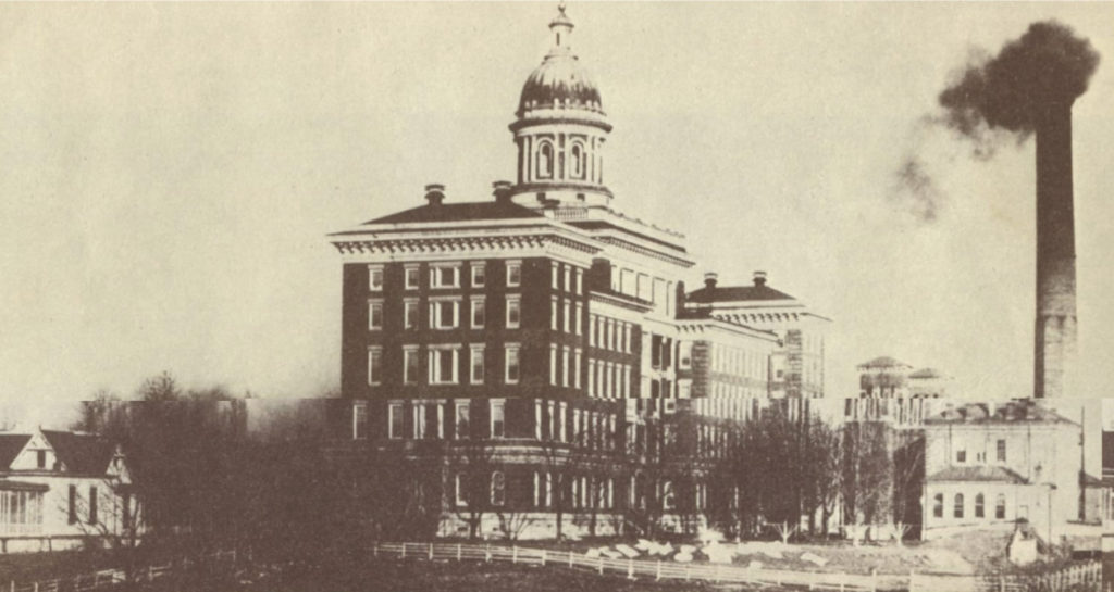 The St. Louis State Hospital, circa 1890.