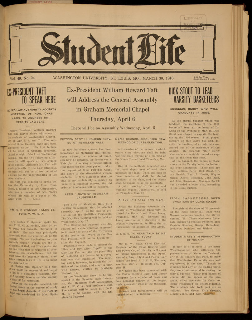 Student Life-Taft-newspaper