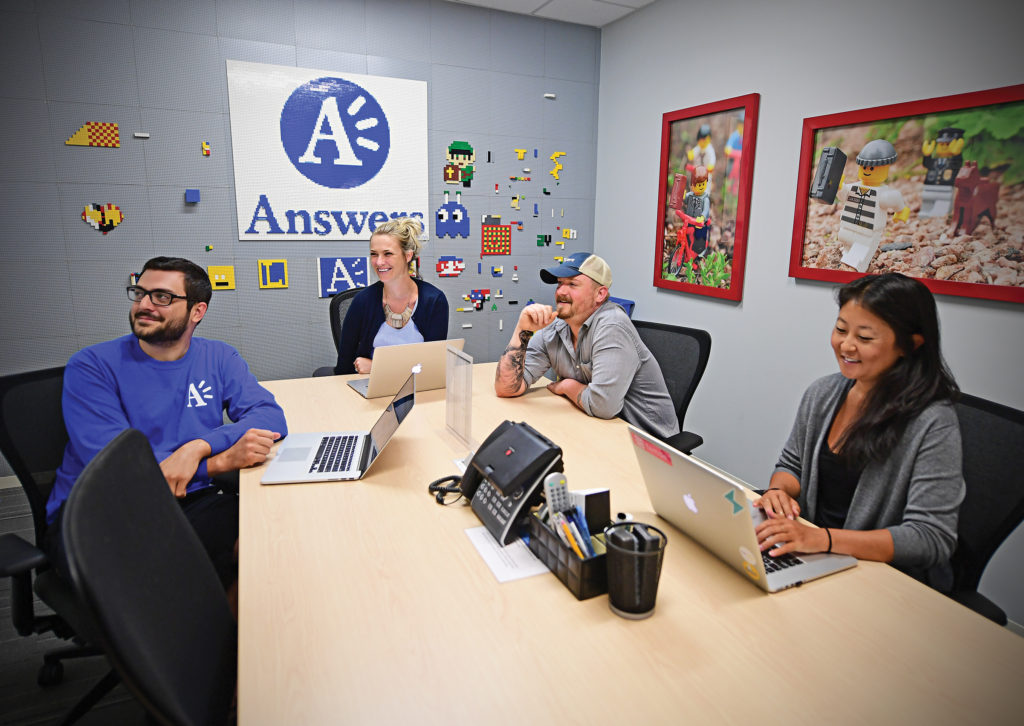 Answers offers more than a Q&A site; the company also provides advertising services and Software as a Service. It is a leader in customer satisfaction surveys as well. (James Byard/WUSTL Photos)