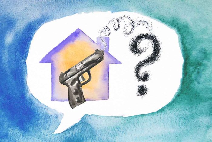 A study of parents by researchers at Washington University School of Medicine in St. Louis shows that about half of the children whose parents were surveyed spend time in homes that have firearms. (Image: Eric Young/School of Medicine)