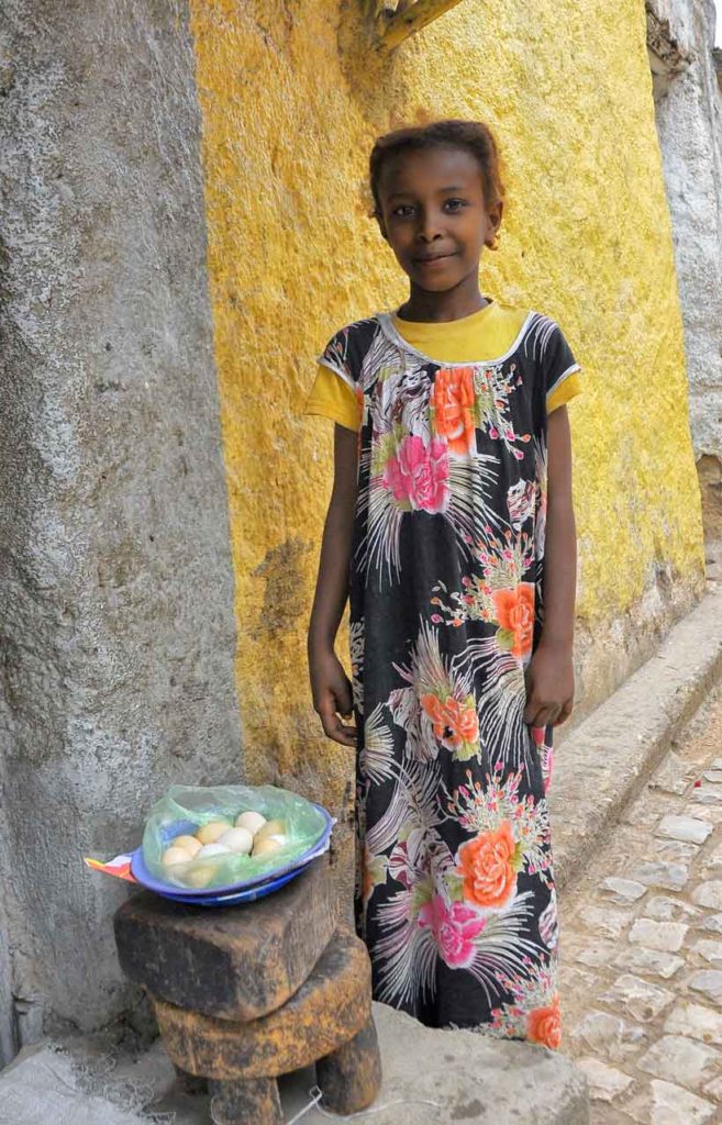 Ethiopian egg seller