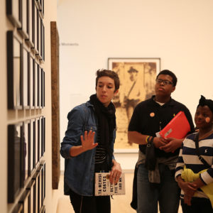 students tour Kemper Art Museum
