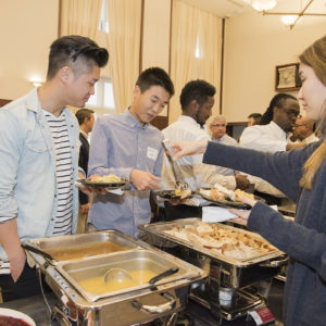 students enjoy Thanksgiving