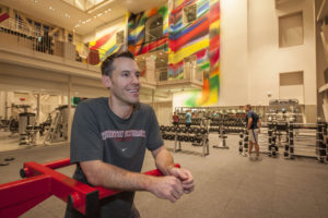 Bryan Lenz is the university’s first director of recreational sports and campus fitness. (Joe Angeles/Washington University)
