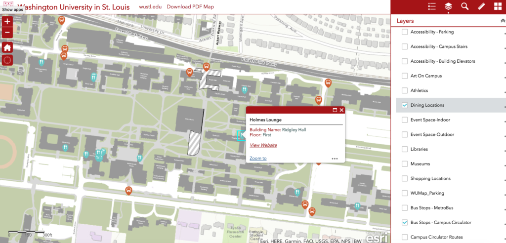University Launches Interactive Map The Source Washington University In St Louis