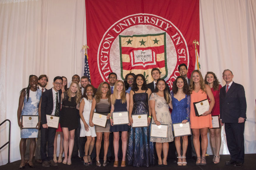 students honored at Chancellor's Dinner