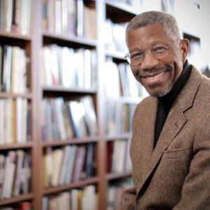 Gerald Early, the Merle Kling Professor of Modern Letters in the Department of English and professor in the African and African American Studies Department, in his office. Photo by James Byard