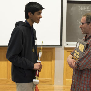 student and professor at Brain Bee