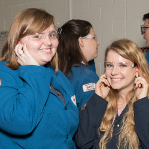 chemistry students' lab safety tour