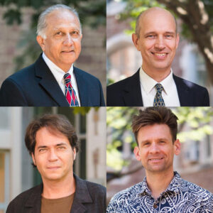 Four physics professors