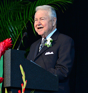 George Bauer, BSIE ’53, MSIE ’59, a dedicated Washington University alumnus and chairman and CEO of GPB Group, Ltd