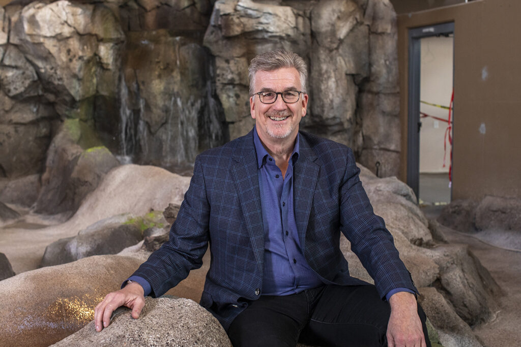 Mike Konzen, MArch ’86, is chairman and principal of PGAV Destinations, the St. Louis–based planning and design firm behind the new St. Louis Aquarium. (Photo: Joe Angeles)