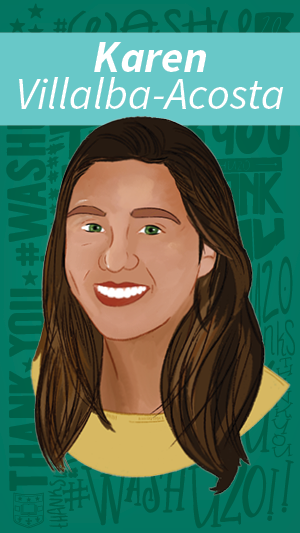 Illustration portrait of Karen Villalba-Acosta