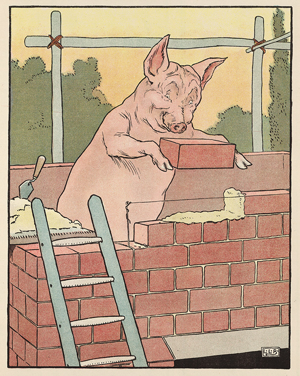 Three Little Pigs Illustration