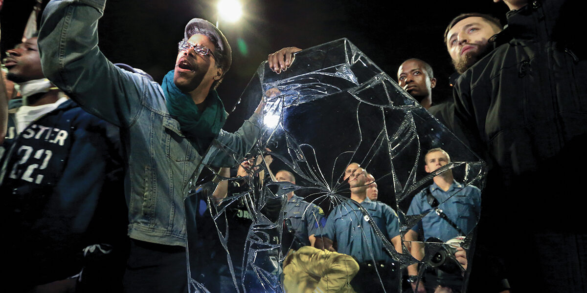 Mirror Casket in Ferguson in 2014