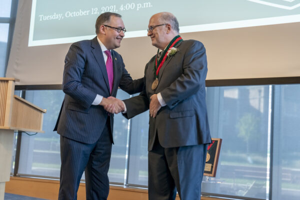 Luke installed as inaugural Horowitz Professor in Social Policy