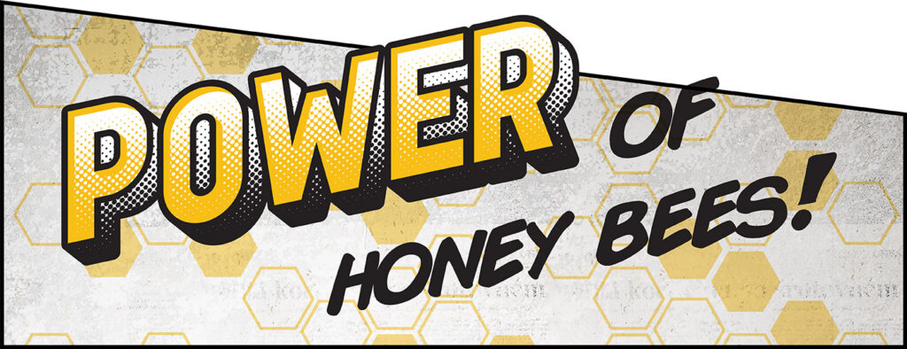 Power of honey bees banner
