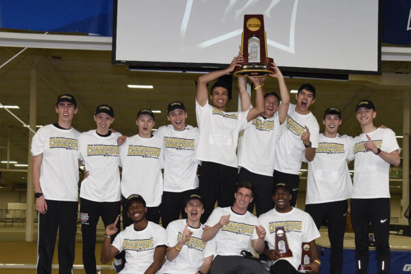 Men’s track and field team shares national title at indoor championship