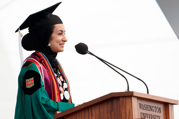 Undergraduate student speaker Noor Ghanam’s address to the Class of 2022