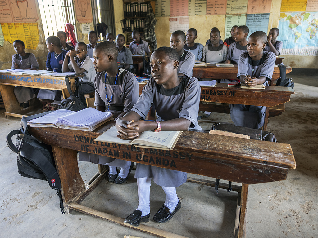ICHAD has launched several initiatives to help girls in Uganda stay in school. (Photo: Thomas Malkowicz/Washington University)