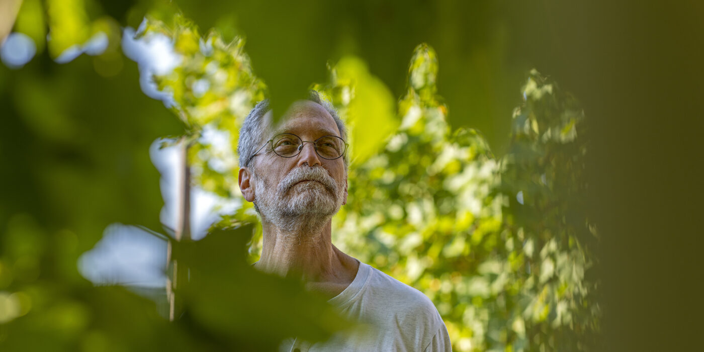 Stan Braude is professor of practice in biology in Arts & Sciences and the curator of the WashU arboretum. (Photo: Thomas Malcowicz)