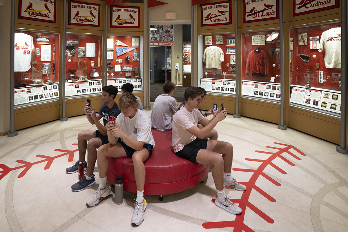 Students visit Busch Stadium and the St. Louis Cardinals Hall of Fame Museum