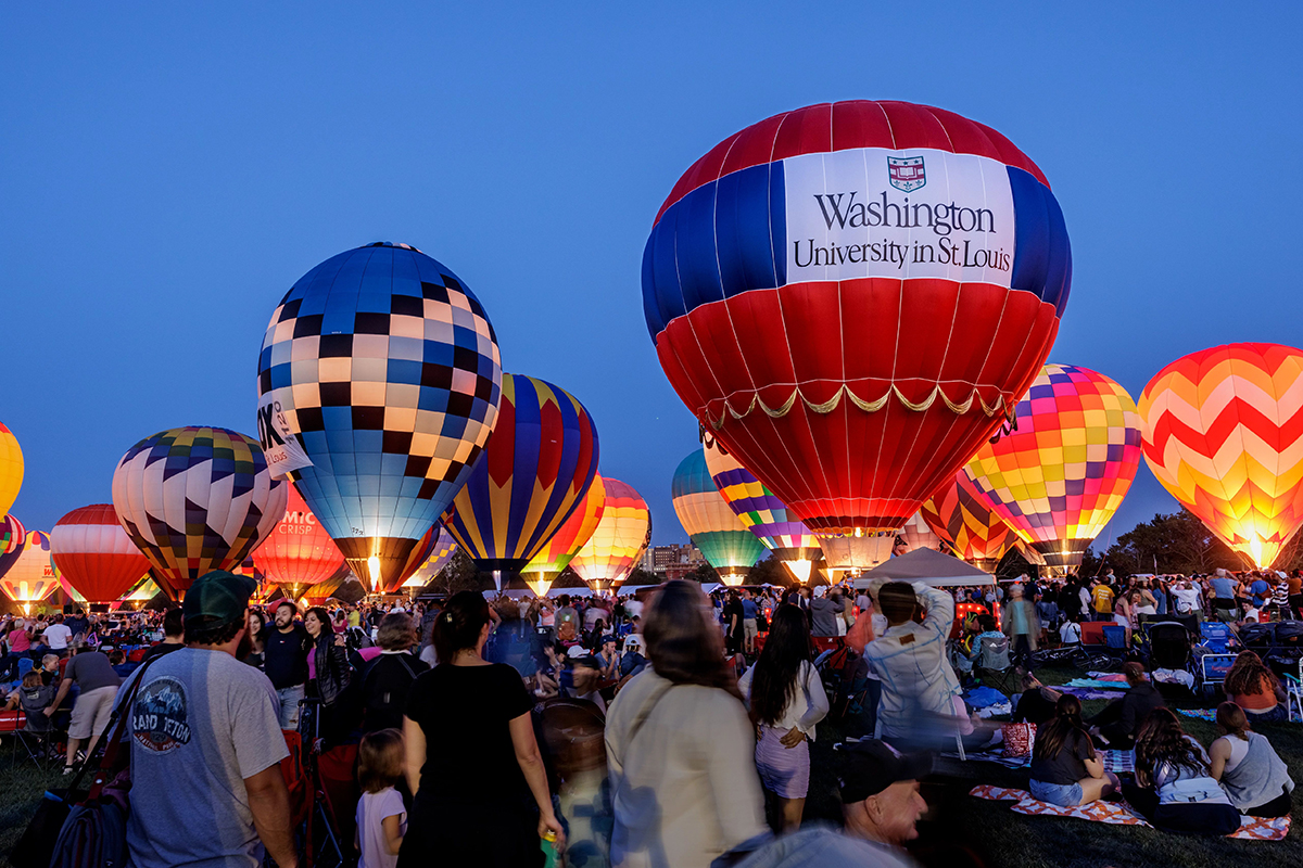 Washington University’s hot air balloon