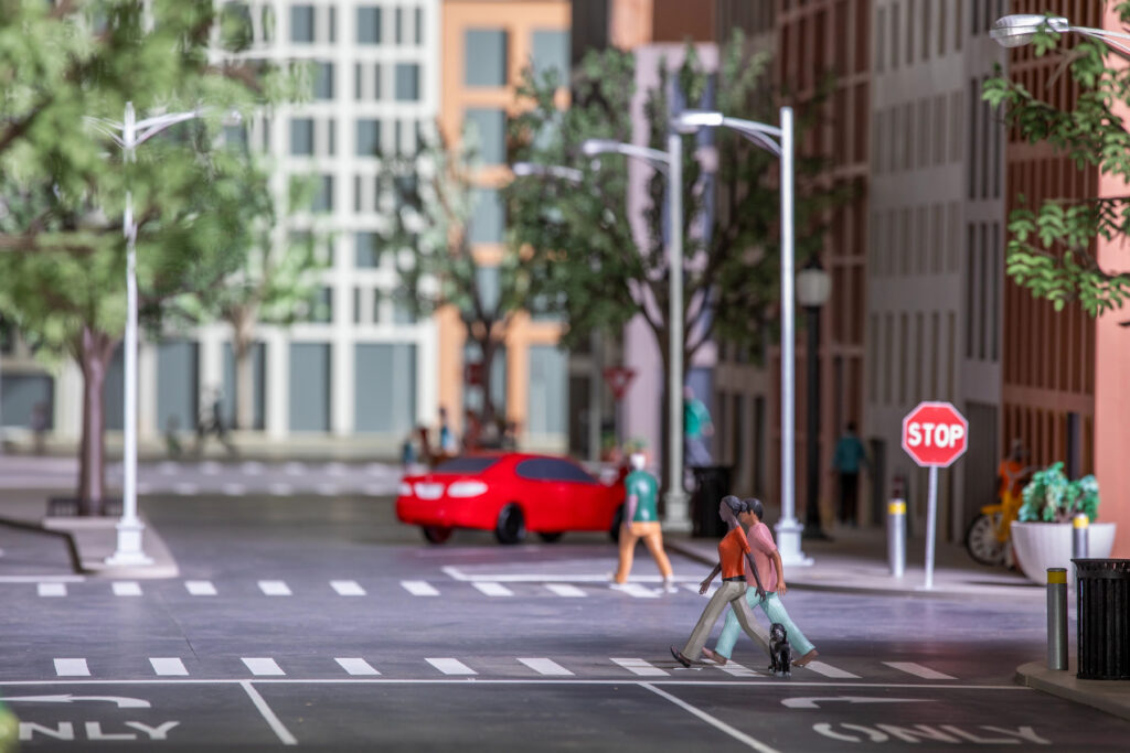 The WashU Mini-City aims to be a laboratory for broader stress-testing and monitoring of AVs to increase their safety and reliability. (Photo: Joe Angeles/Washington University)