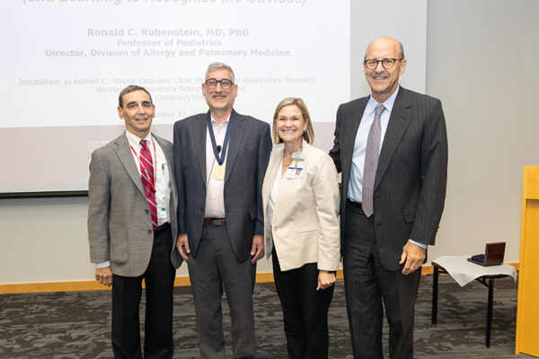 Rubenstein installed as Strunk Endowed Chair for Lung and Respiratory Research 