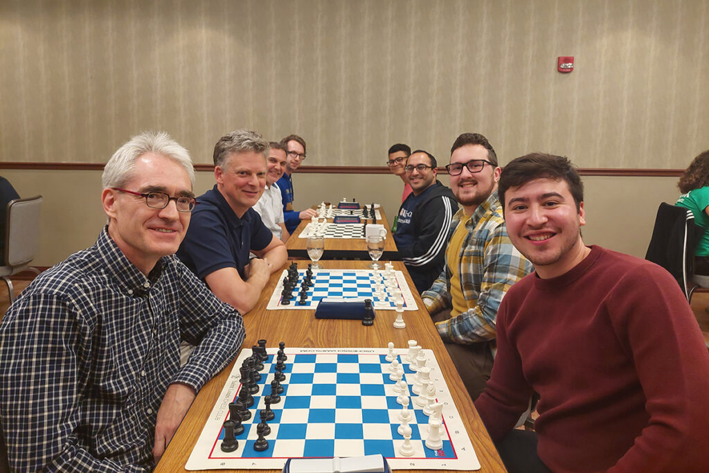 Members of WashU and WashU Law chess teams