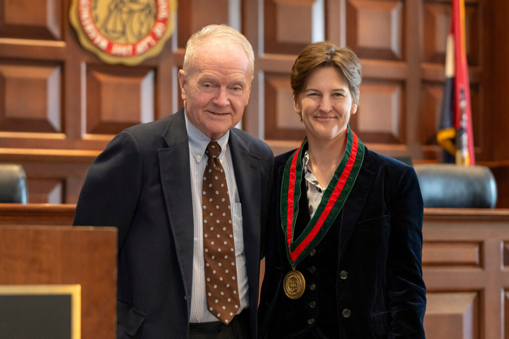 Melissa Durkee (right) with Dean Russell Osgood